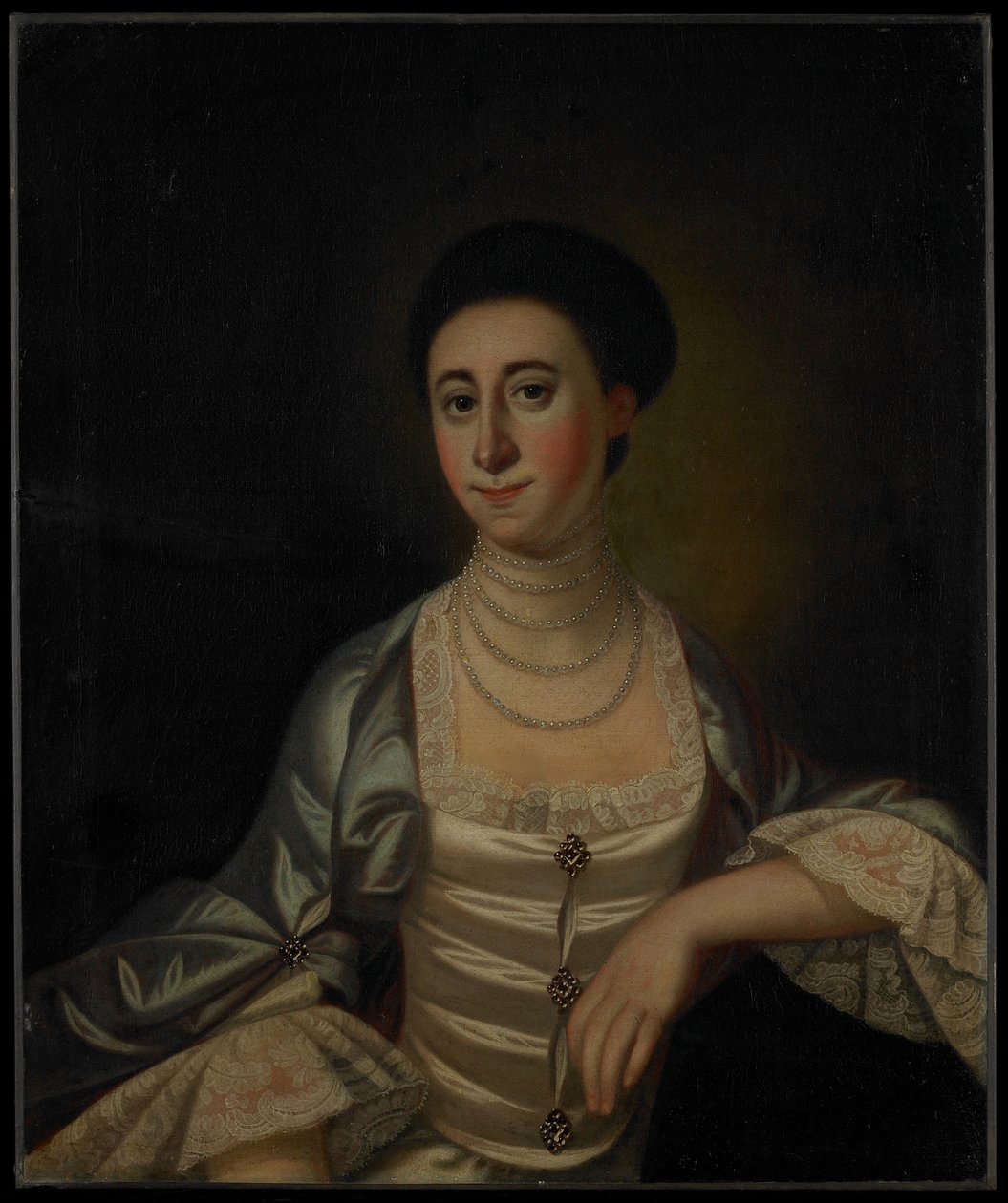 Portræt af Marcy Olney, ca. 1771 af Jeremiah Theus