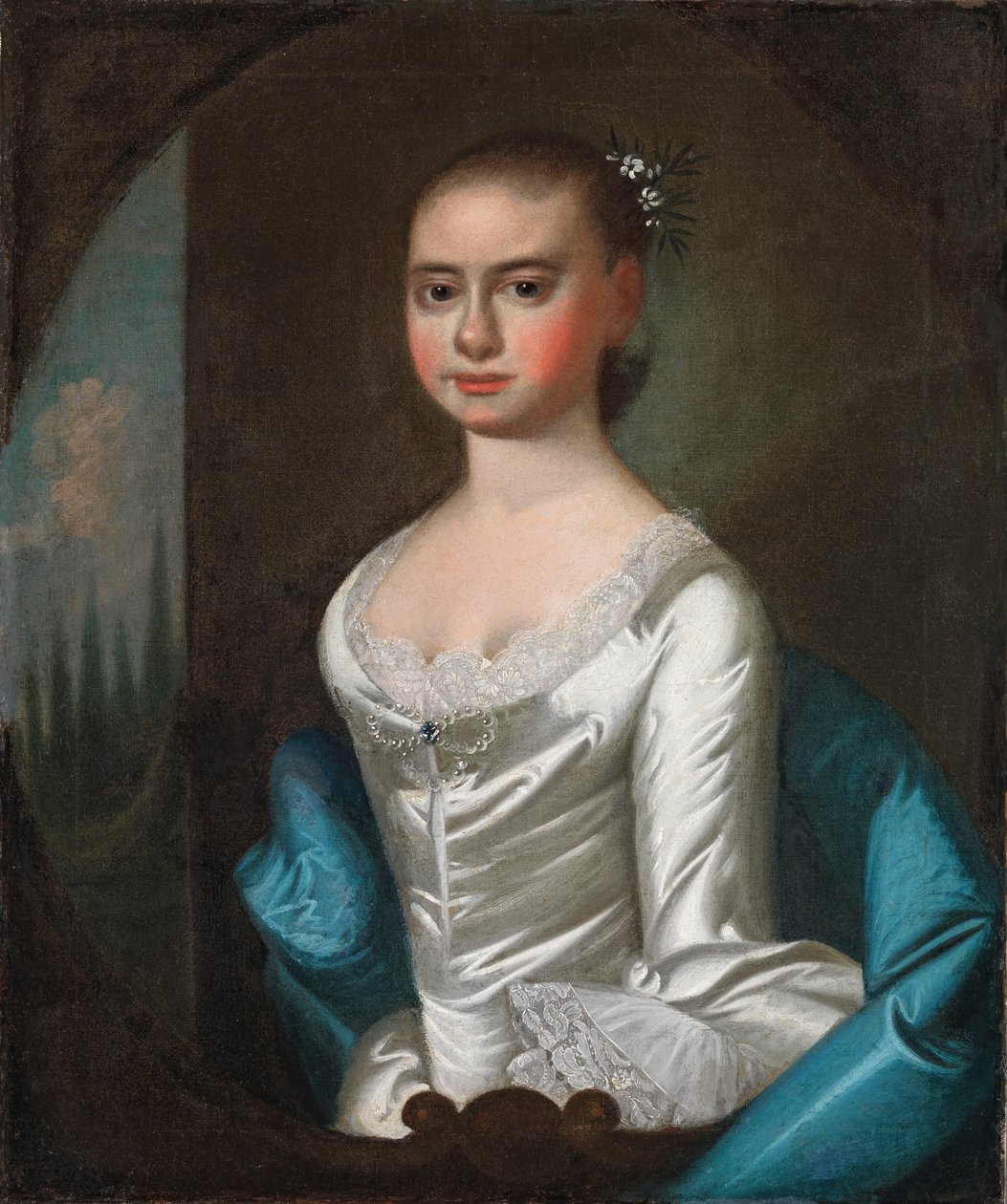 Polly Ouldfield fra Winyah, ca. 1761. af Jeremiah Theus