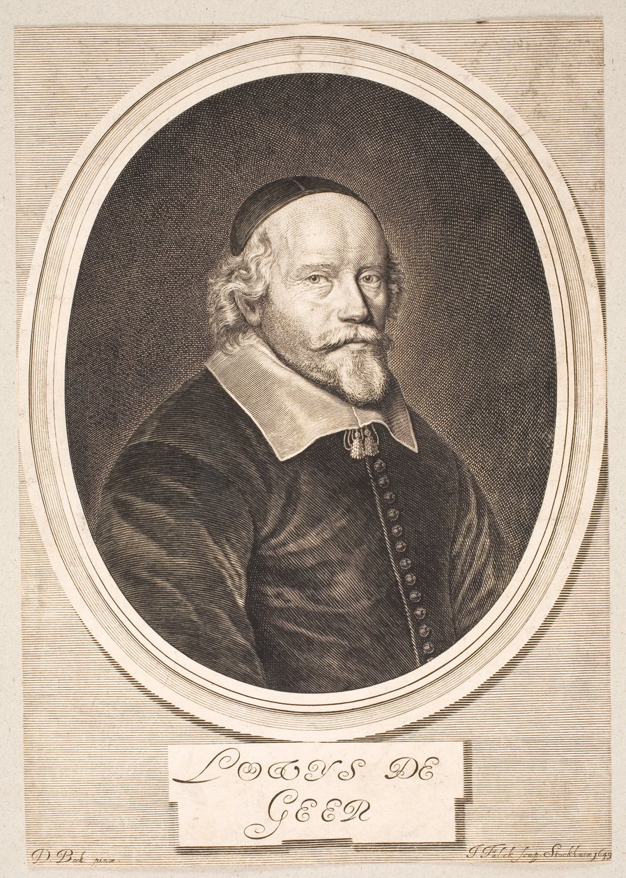 Portræt af Louis de Geer af Jeremias Falck