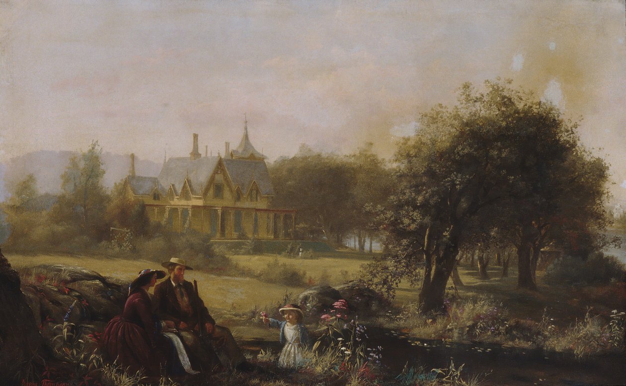 Sommerblomster, 1859. af Jerome Thompson