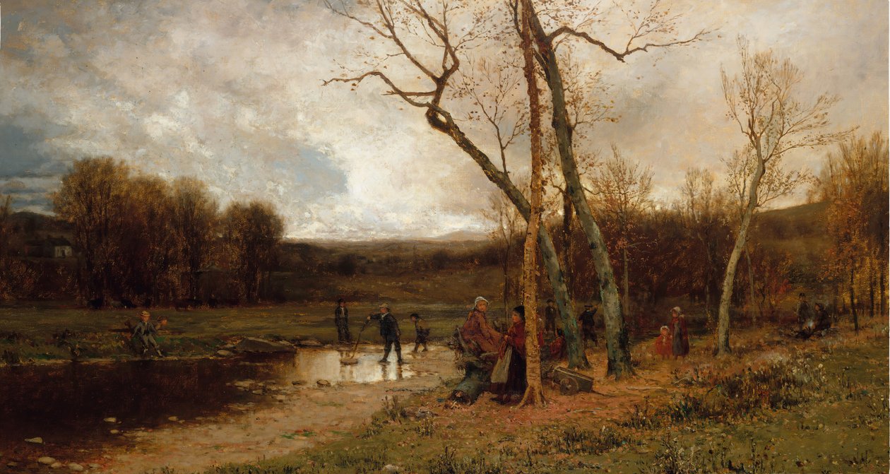 Lørdag eftermiddag, 1875. af Jervis McEntee