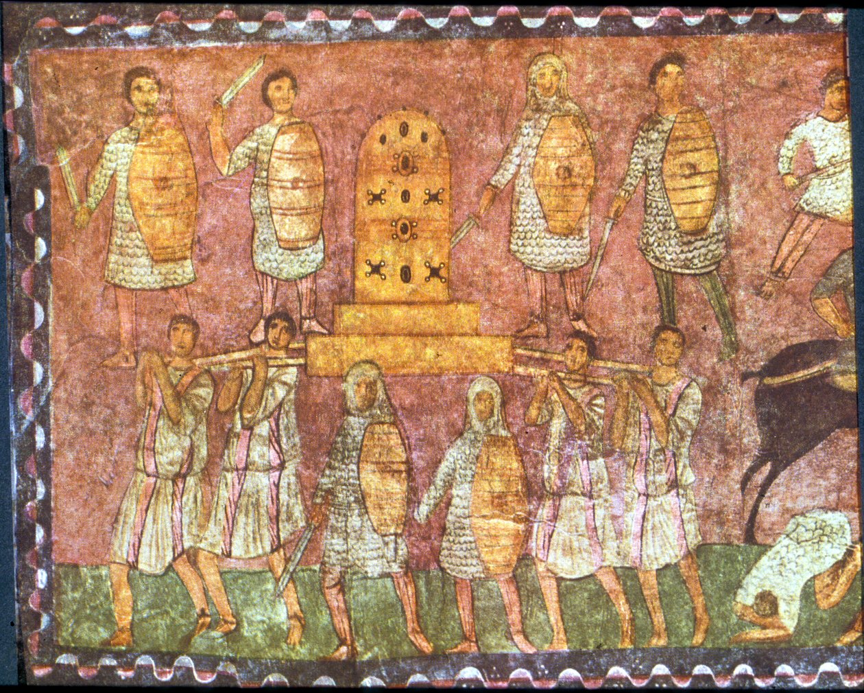 Slaget ved Eben-Ezer (tempera på gips) af Jewish School