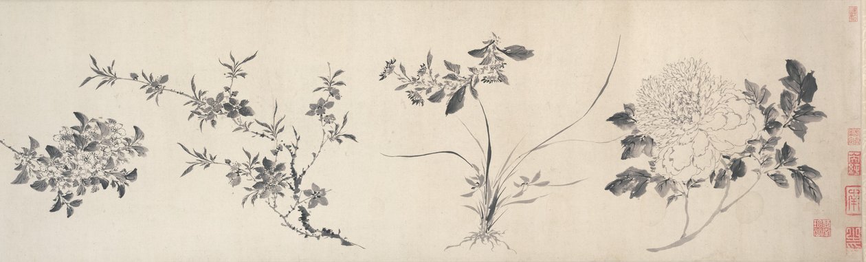 Blomster af de fire årstider, Ming-dynastiet af Jiayan Chen