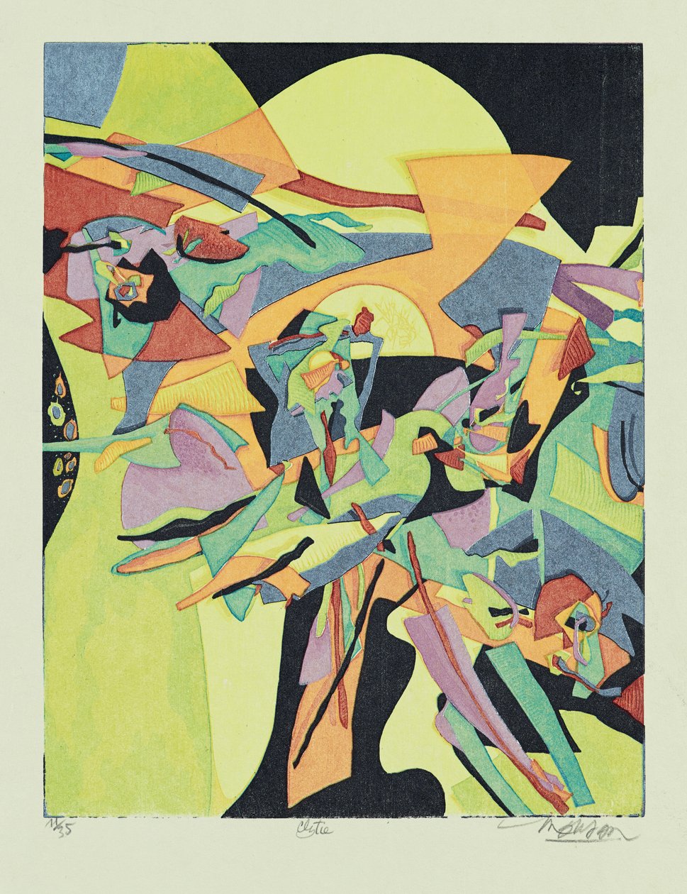 Clytie, 2013 (træsnit) af Jim Monson