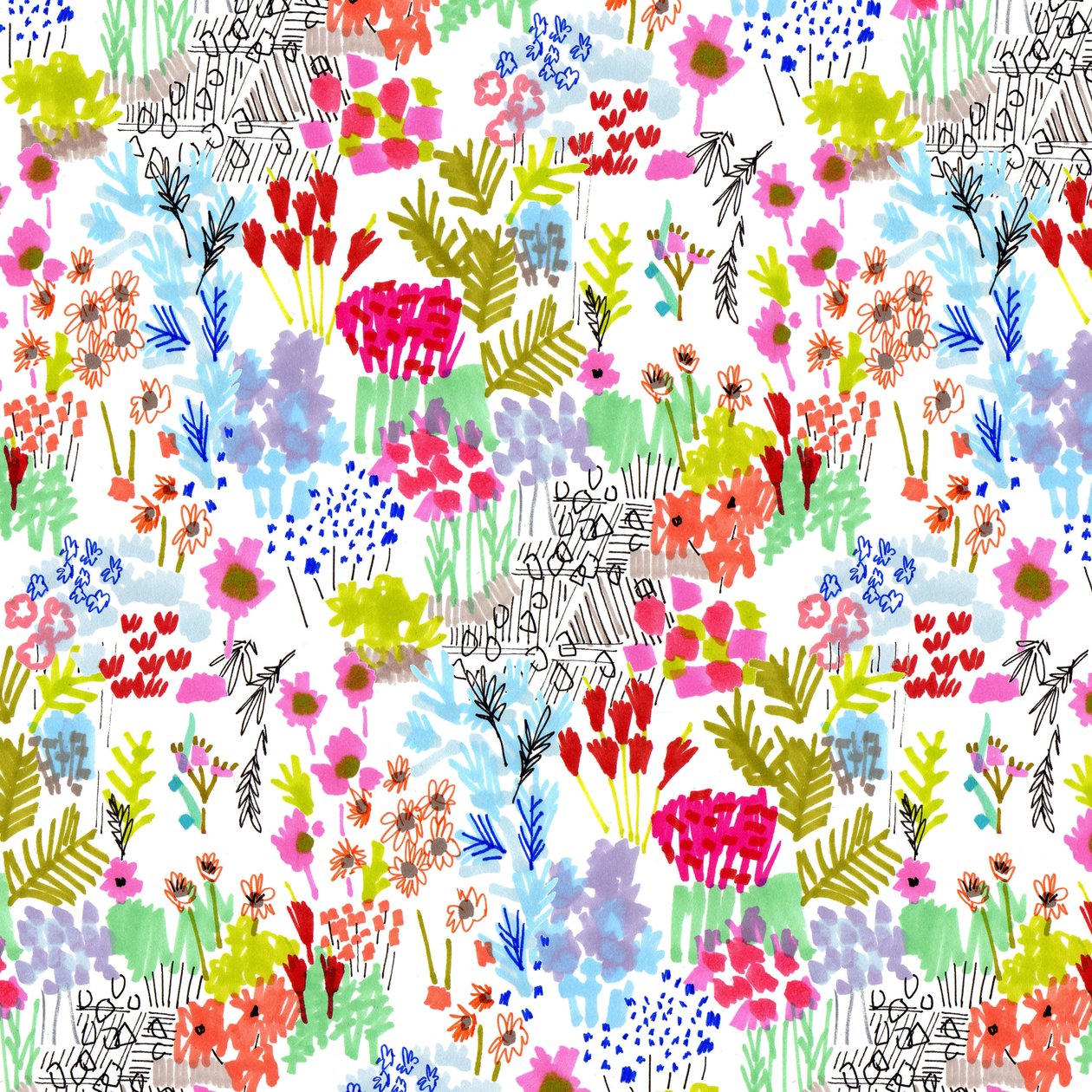 Bouquet Garden, 2015 (giclee-tryk) af Jo Chambers