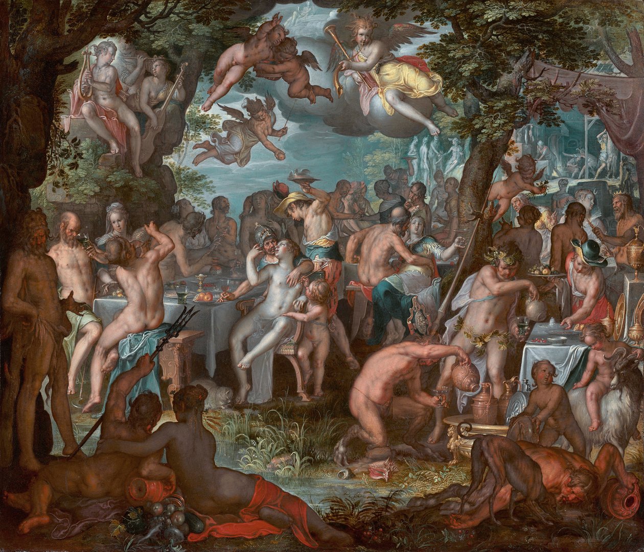 Brylluppet mellem Peleus og Thetis af Joachim Wtewael or Utewael