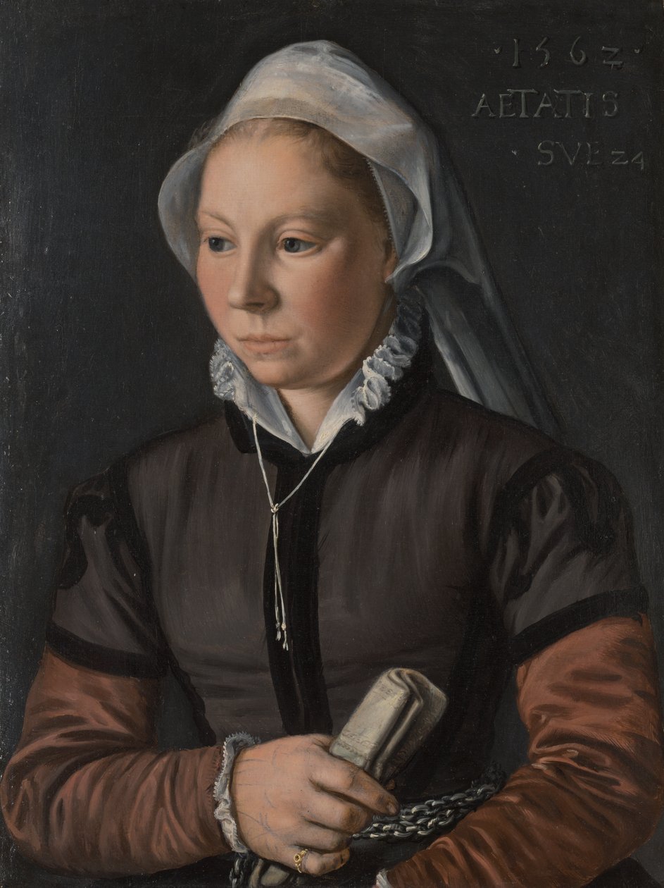 Portræt af en ung kvinde af Joachim Beuckelaer