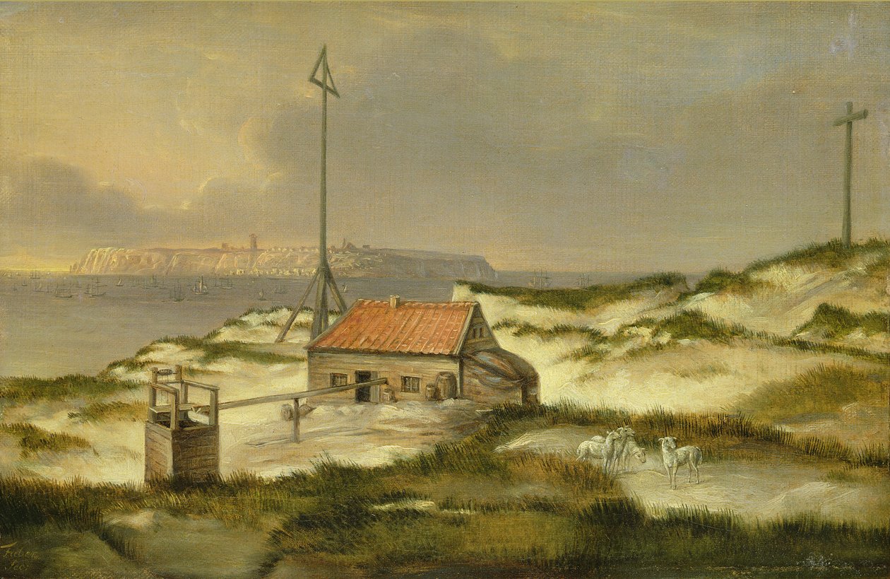 Helgolands klitter, 1815 af Joachim Faber