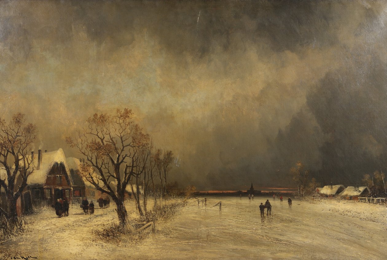 I vinterens greb, ca. 1900 af Joachim Hierschl Minerbi