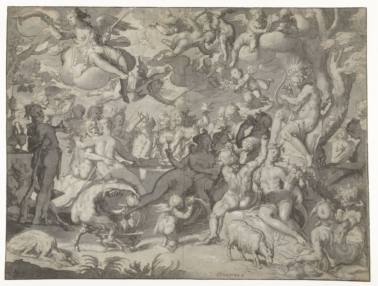 Bryllup af Peleus og Thetis af Joachim Wtewael or Utewael