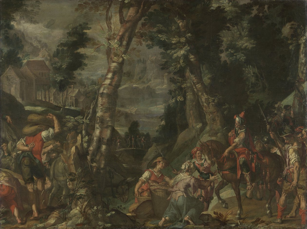 Møde mellem David og Abigail af Joachim Wtewael or Utewael
