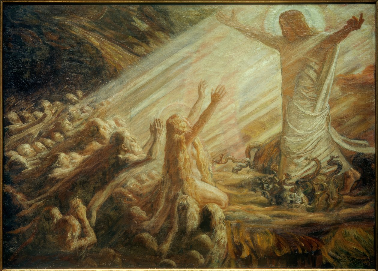 Kristus i de dødes rige af Joakim Frederik Skovgaard
