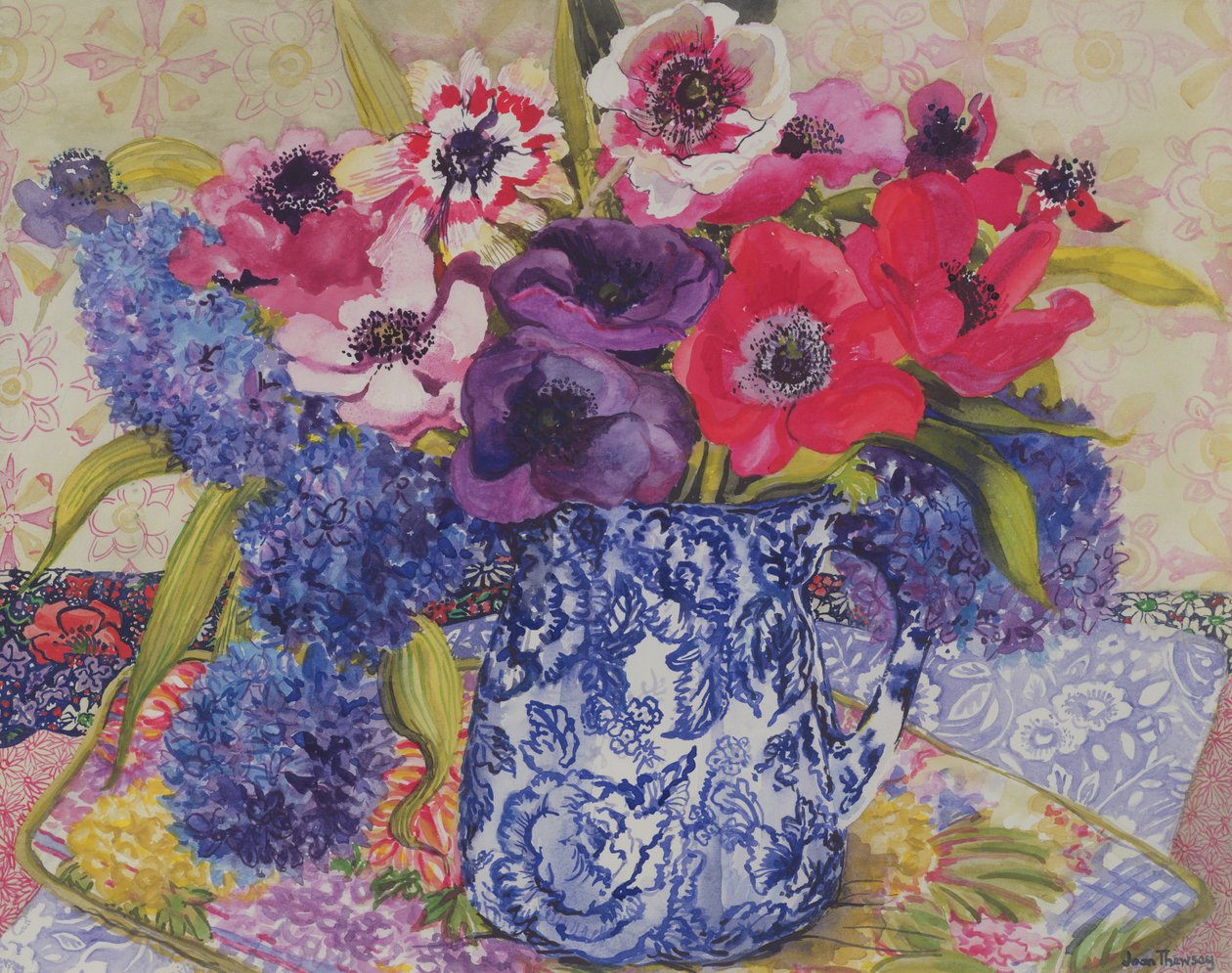 Anemoner i en antik kande af Joan Thewsey