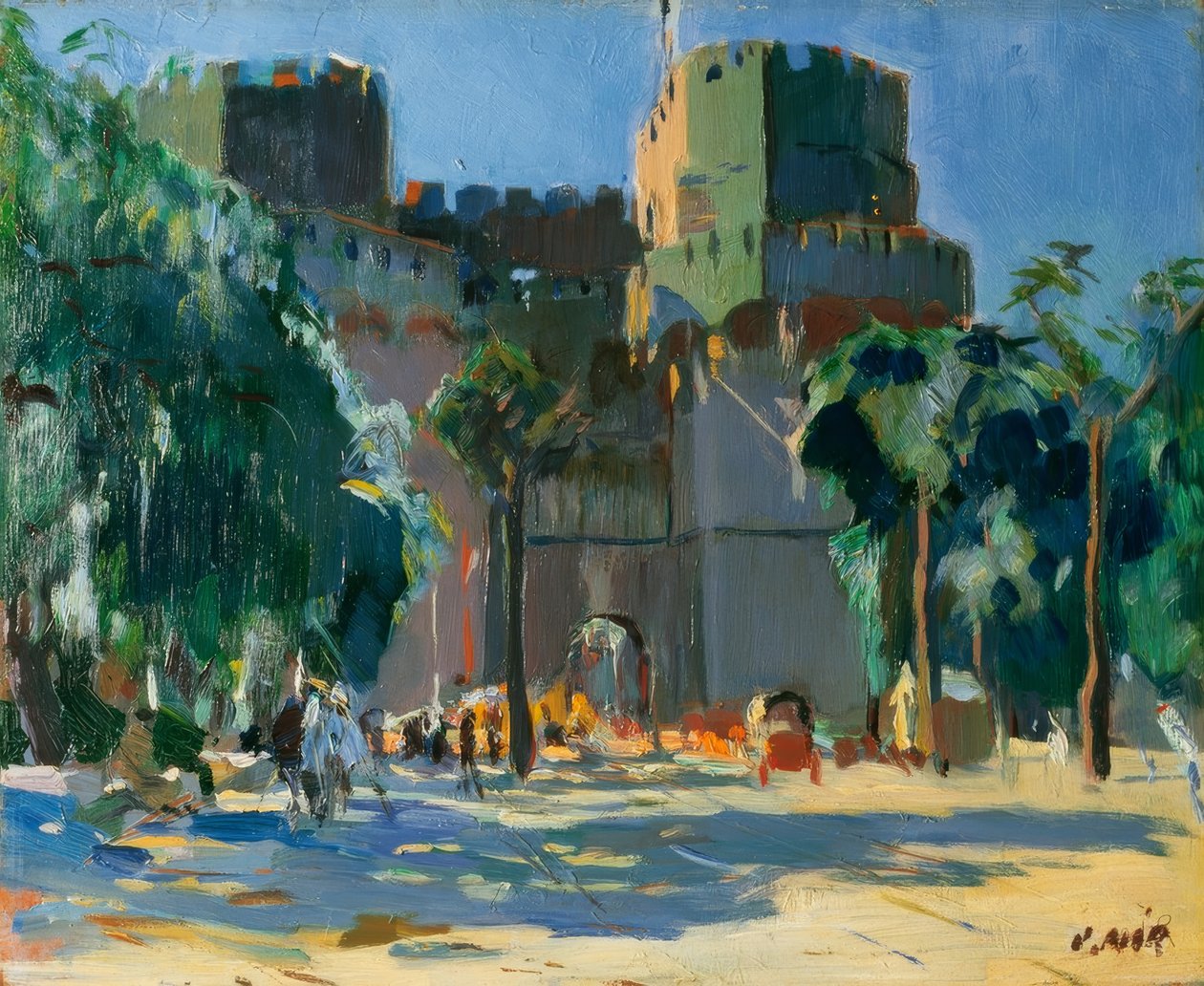 Torres Serranos, Valencia af Joaquim Mir i Trinxet