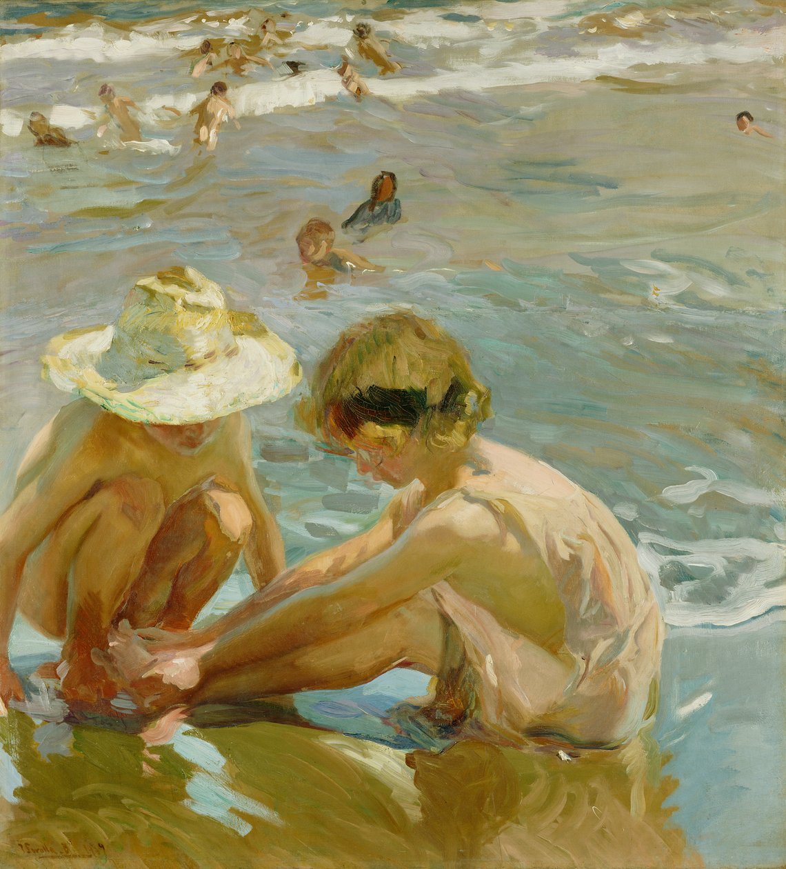 Den sårede fod, 1909 af Joaquín Sorolla