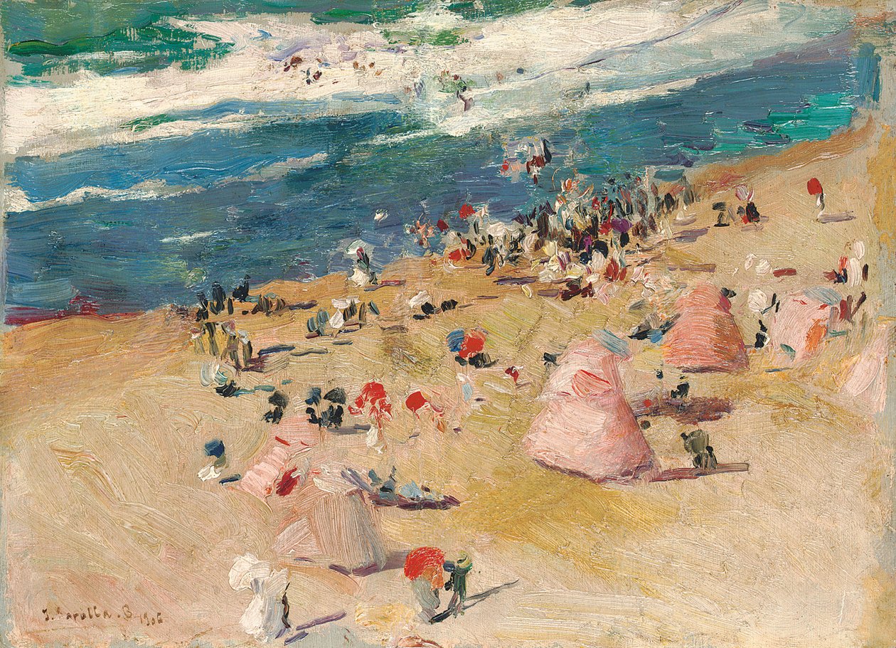 Stranden ved Biarritz, 1906 af Joaquín Sorolla