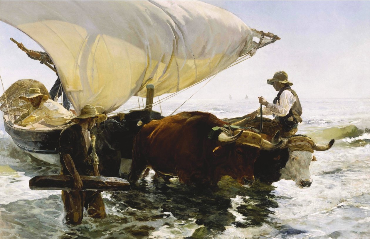 Tilbagevenden fra fiskeri af Joaquín Sorolla