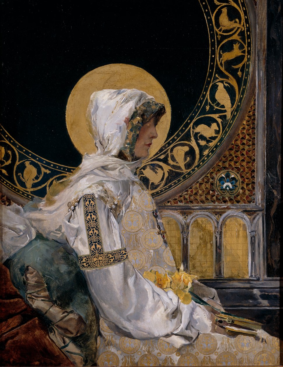 Julemand i bøn af Joaquín Sorolla