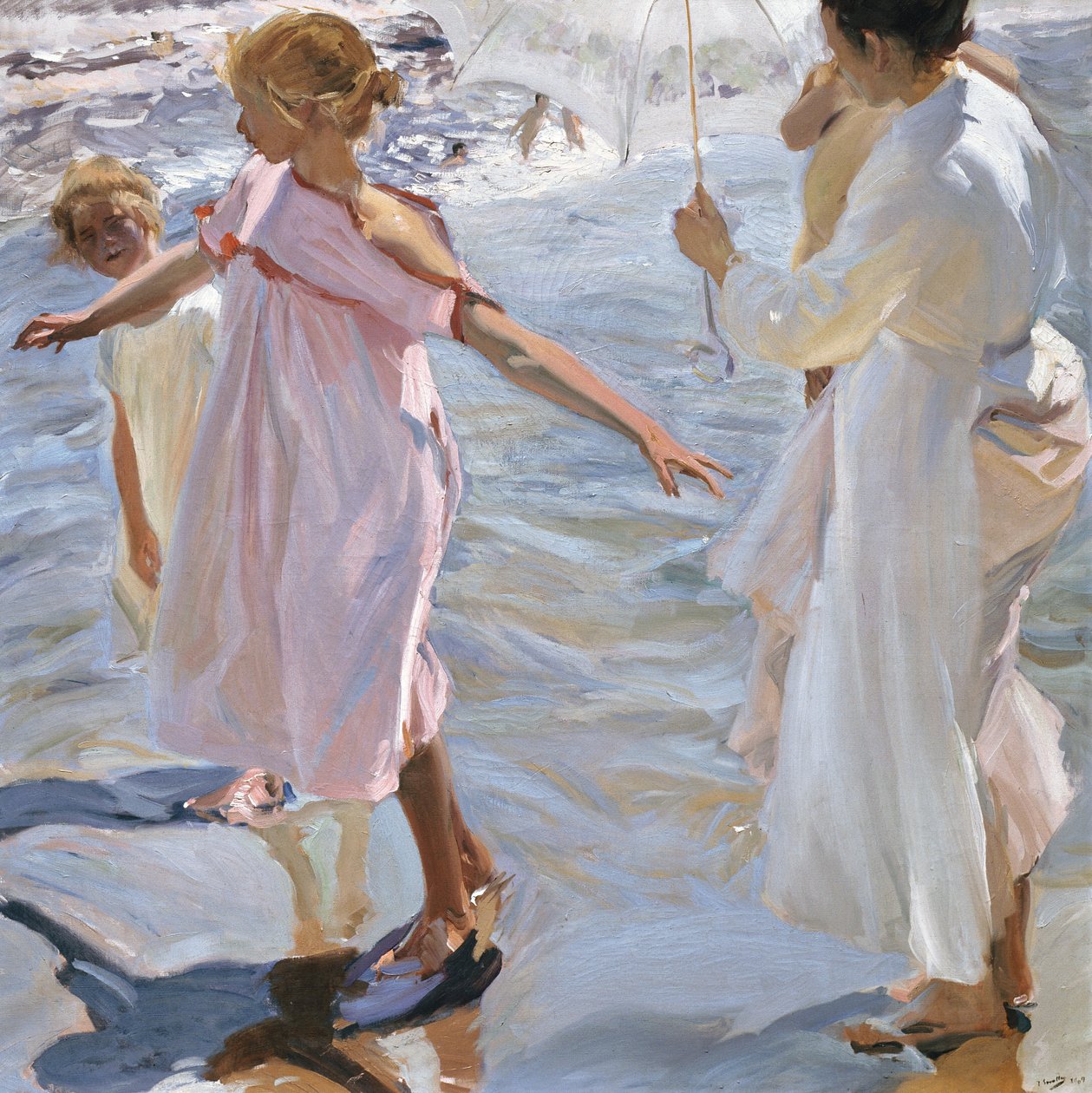 Tid til et bad, Valencia af Joaquín Sorolla