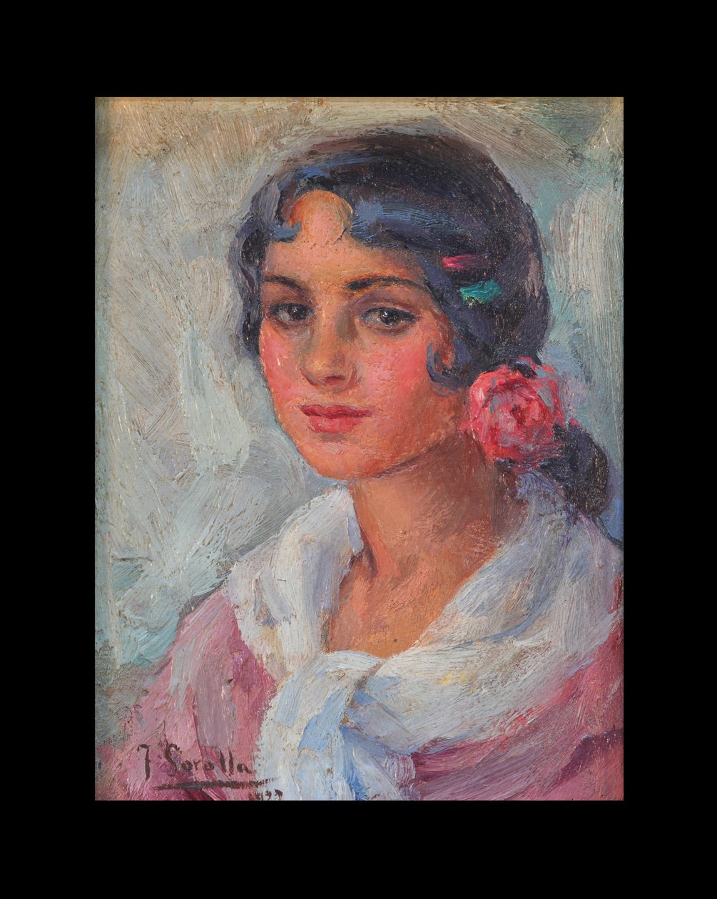 Portræt af en kvinde af Joaquín Sorolla