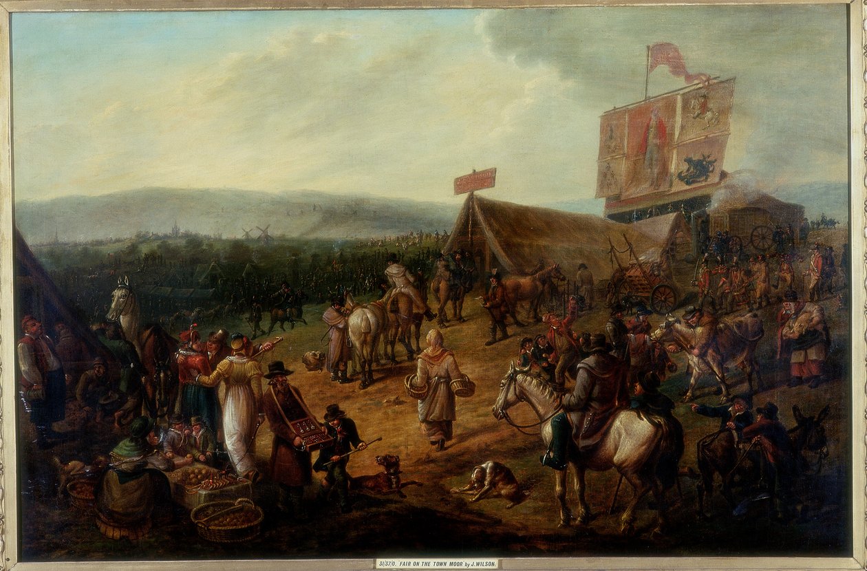 Messe på Town Moor, Newcastle, ca. 1810 af Jock Wilson