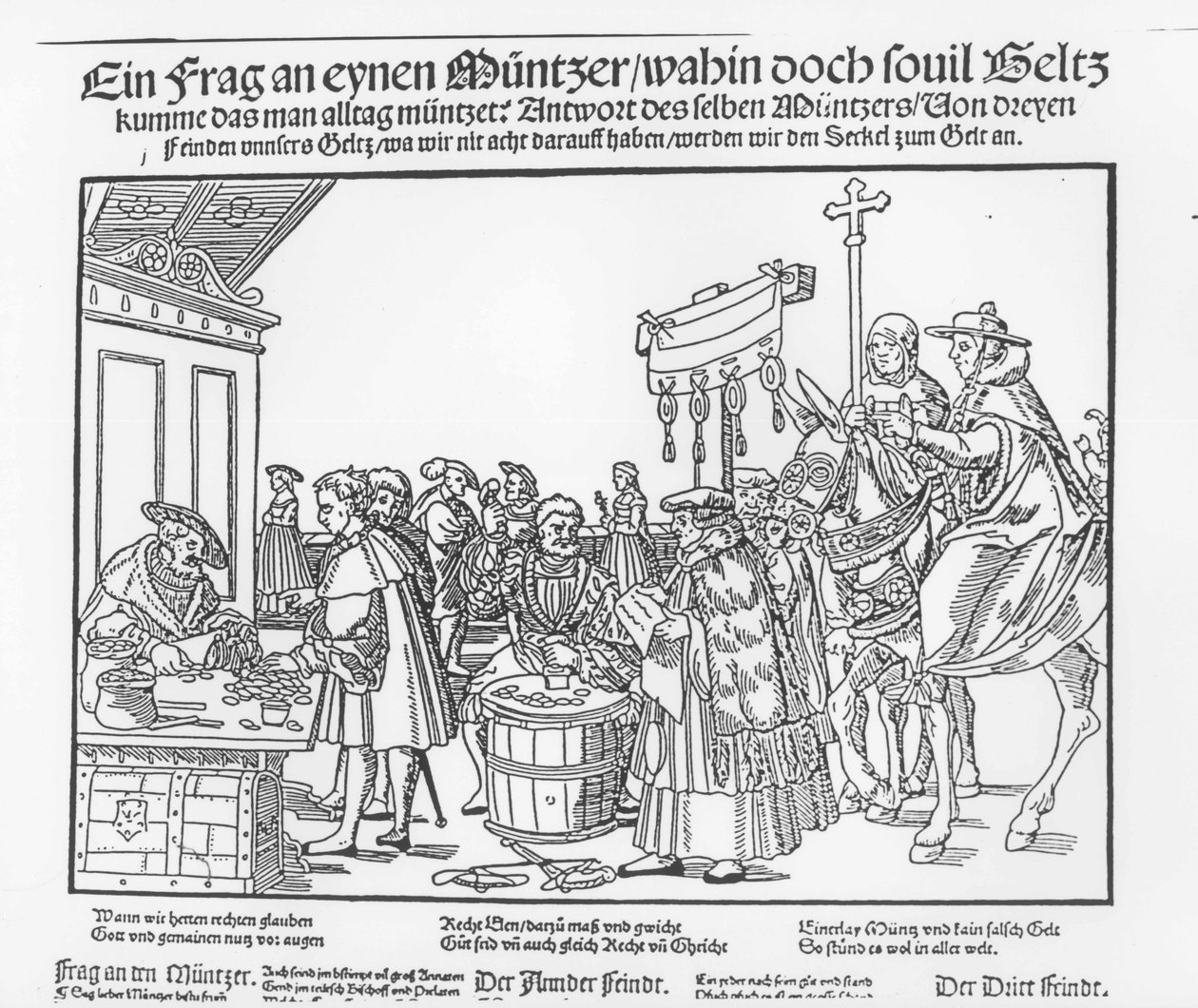 Et spørgsmål til en møntmager, ca. 1500 af Joerg the Elder Breu