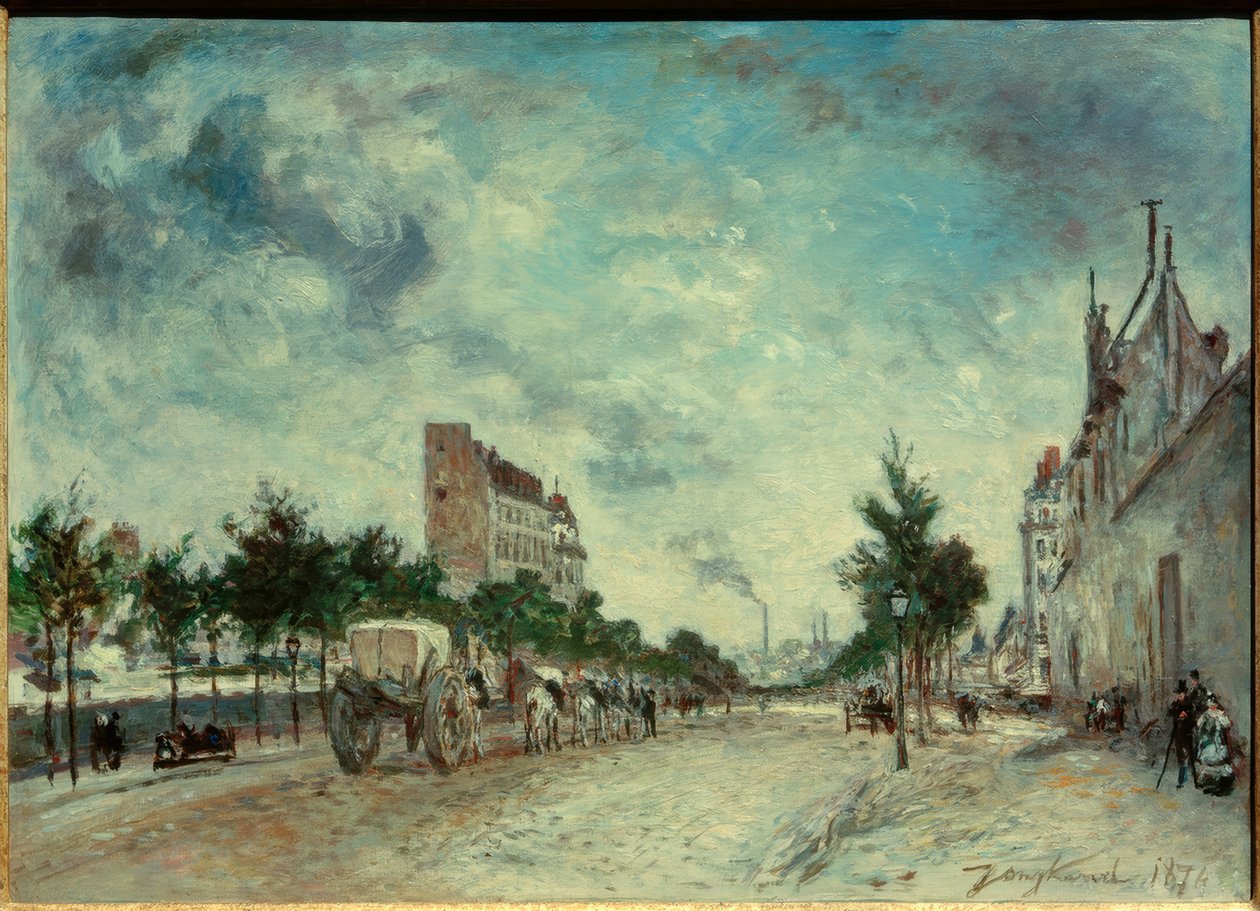 Boulevard de Port-Royal i Paris af Johan Barthold Jongkind