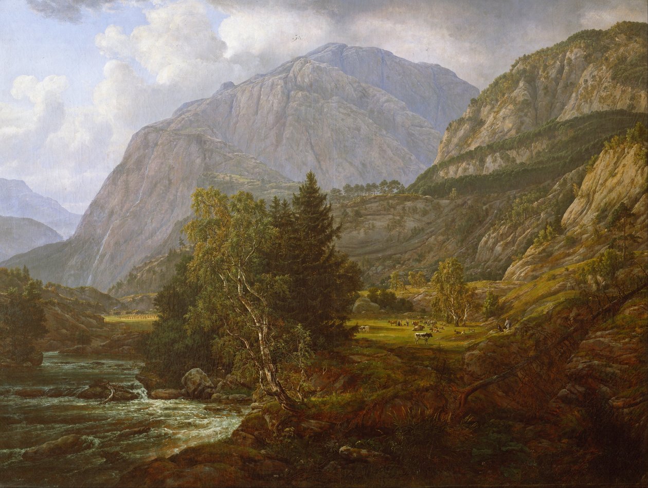 Udsigt over Fortundalen af Johan Christian Dahl