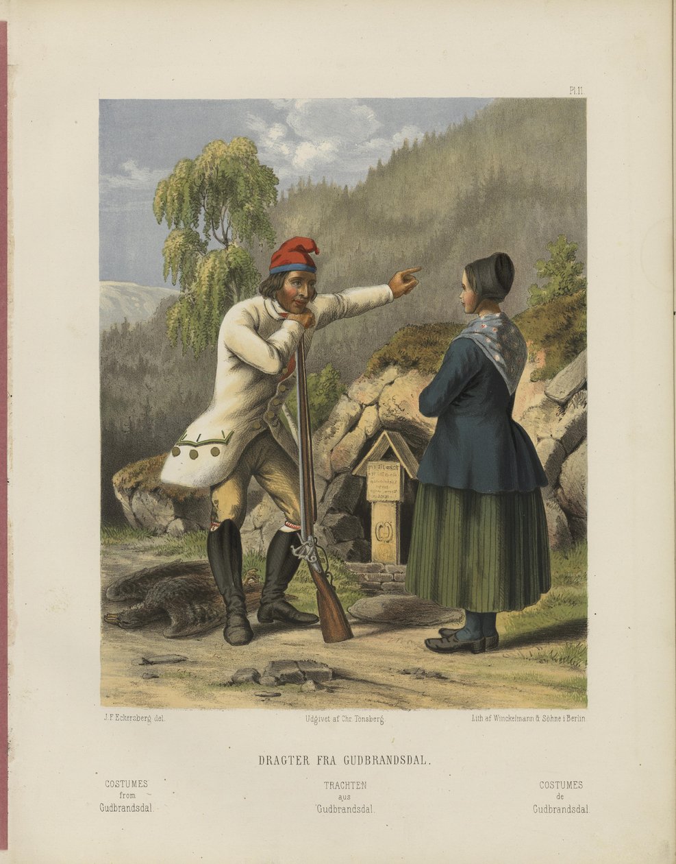 Udvalgte norske Nationaldragter af Johan Fredrik Eckersberg