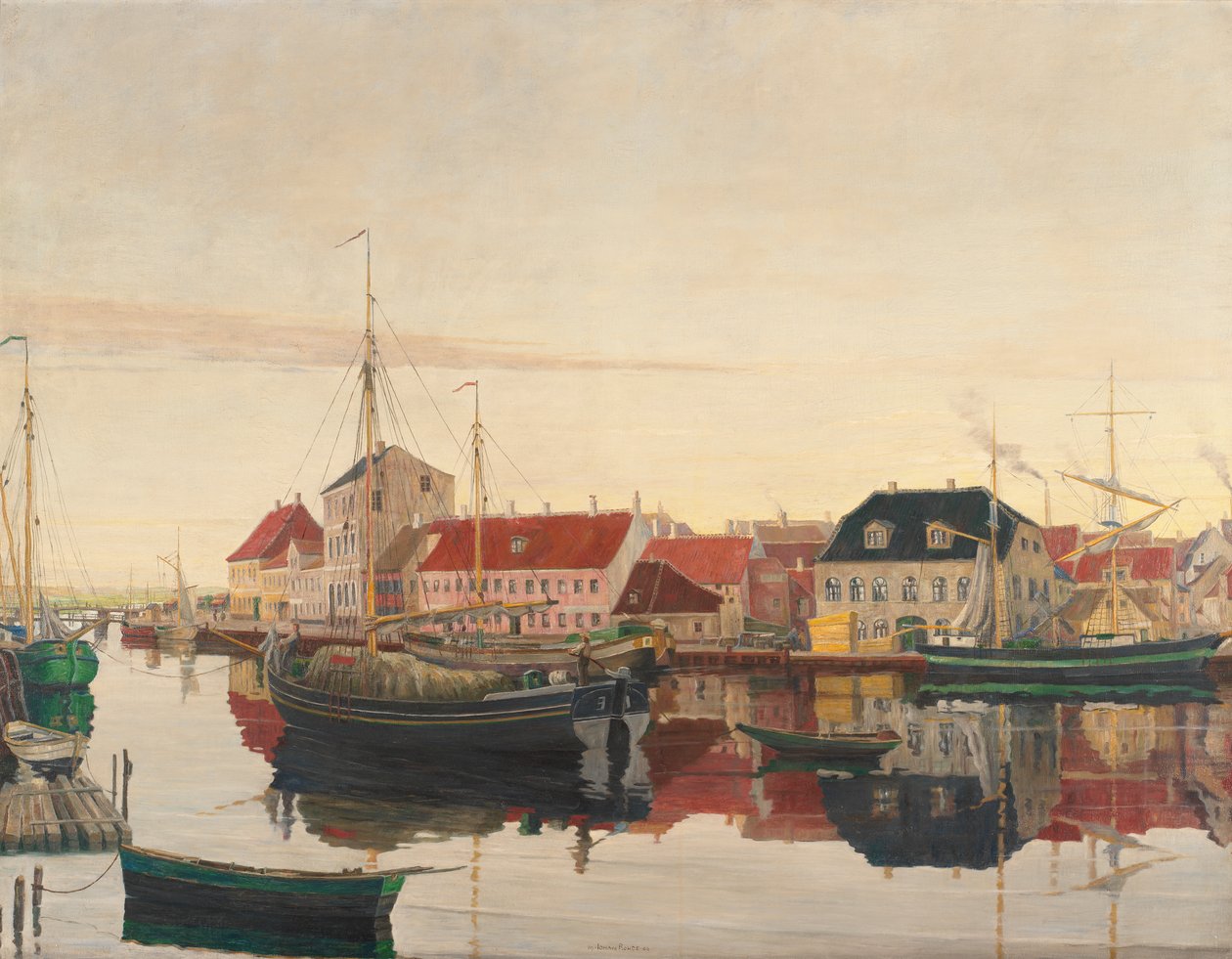 Randers havn af Johan Rohde