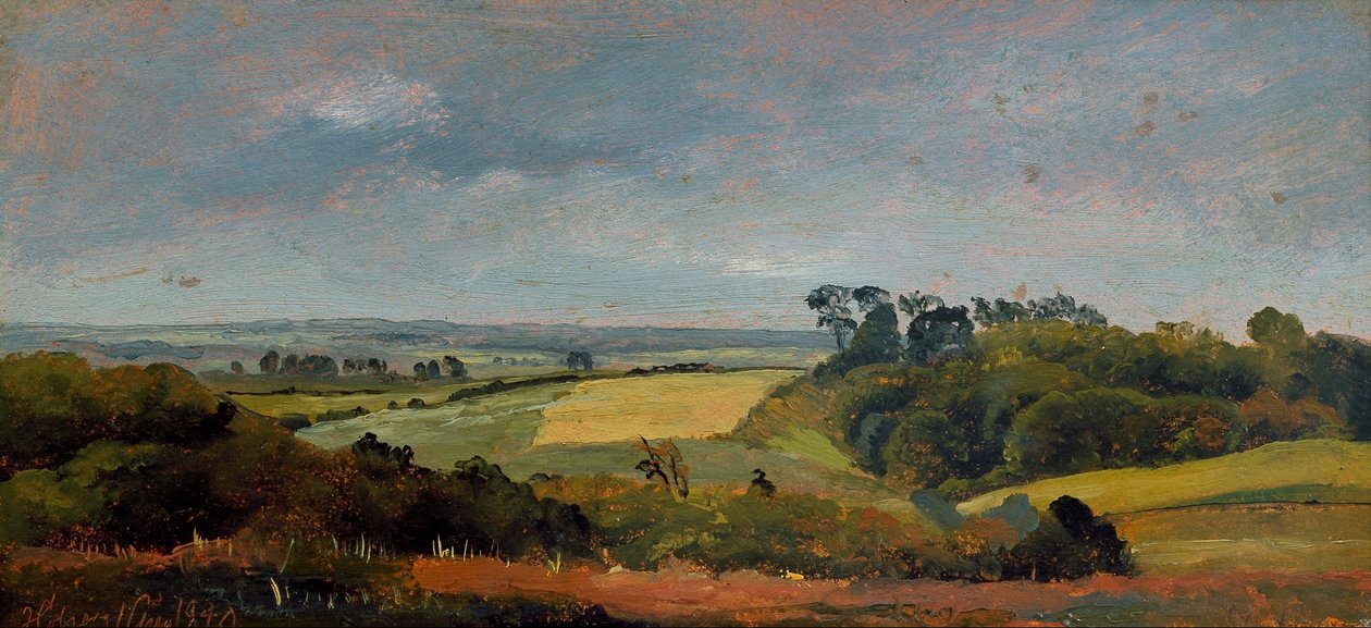 Near Høbjerg. Frederiksværk. Study af Johan Thomas Lundbye