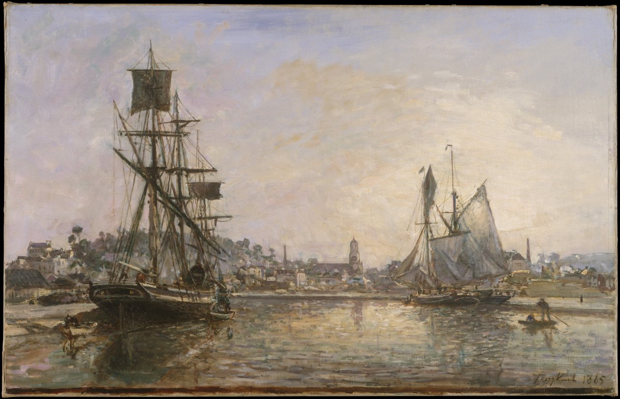 Honfleur af Johan Barthold Jongkind