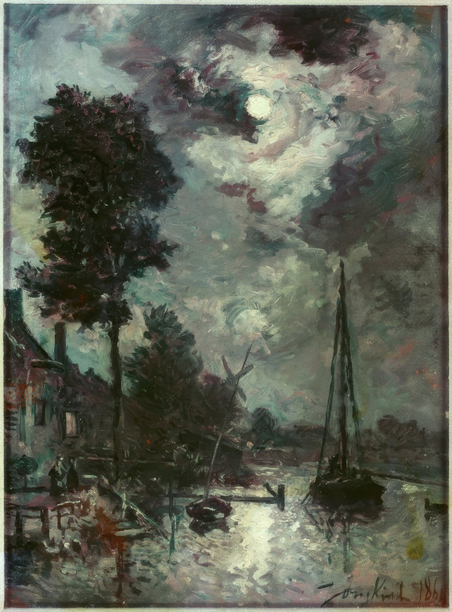 Måneskin af Johan Barthold Jongkind