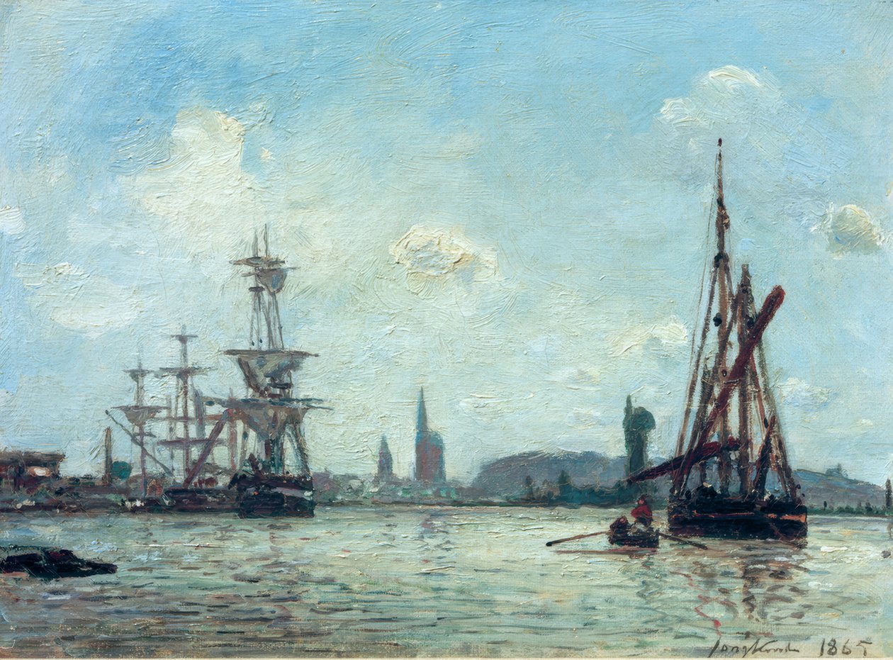 Seinen ved Rouen af Johan Barthold Jongkind