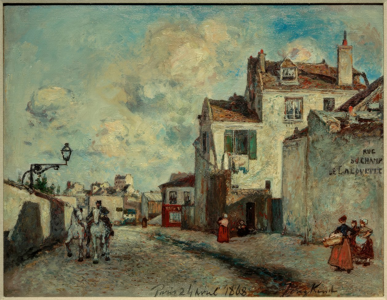 Rue du Champ-de-Alouette af Johan Barthold Jongkind
