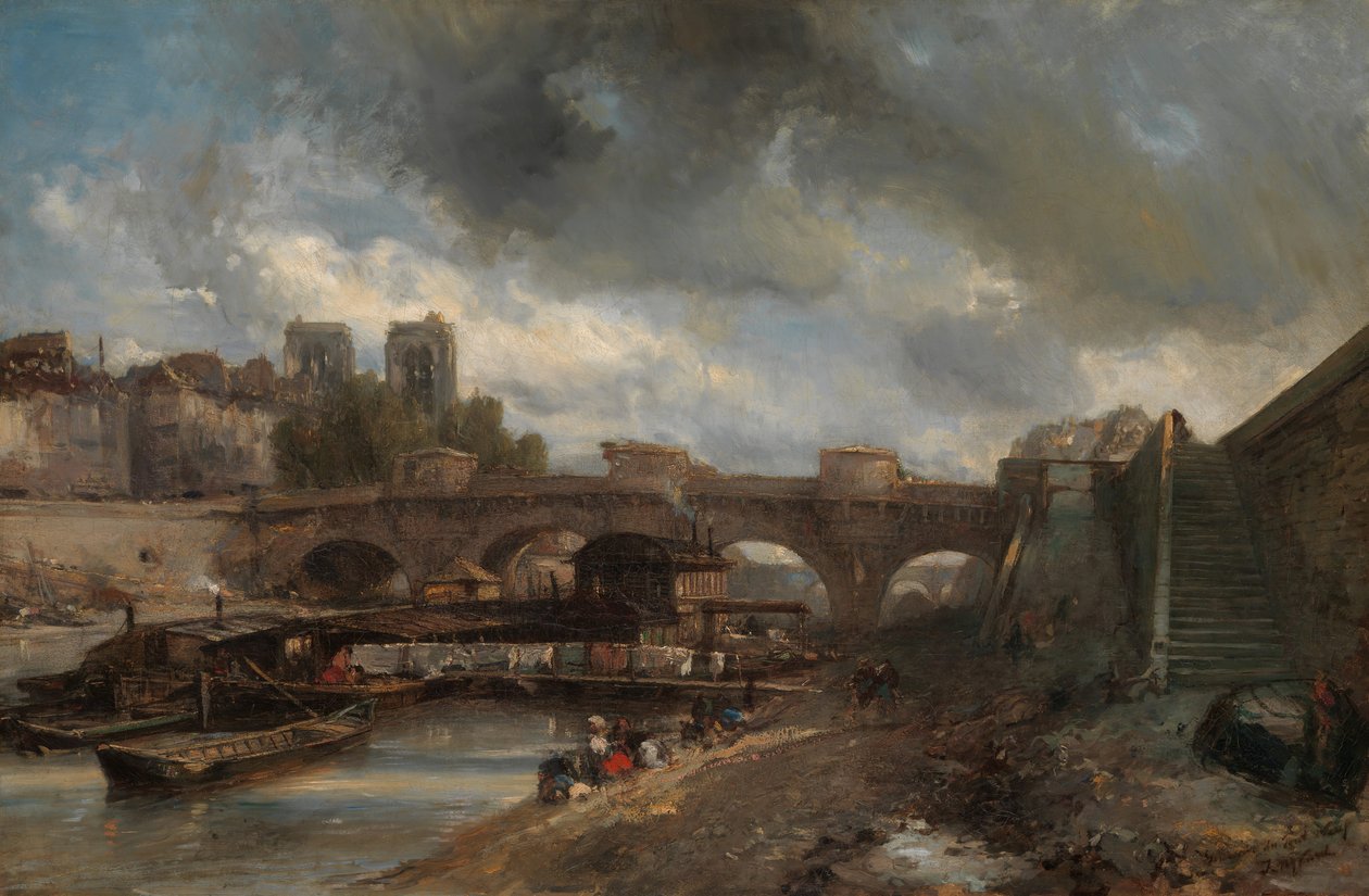 Pont Neuf, 1849-50. af Johan Barthold Jongkind