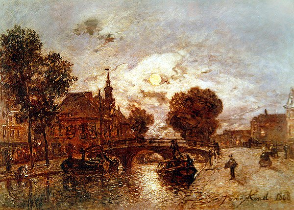 Udsigt over Haag, 1868 af Johan Barthold Jongkind