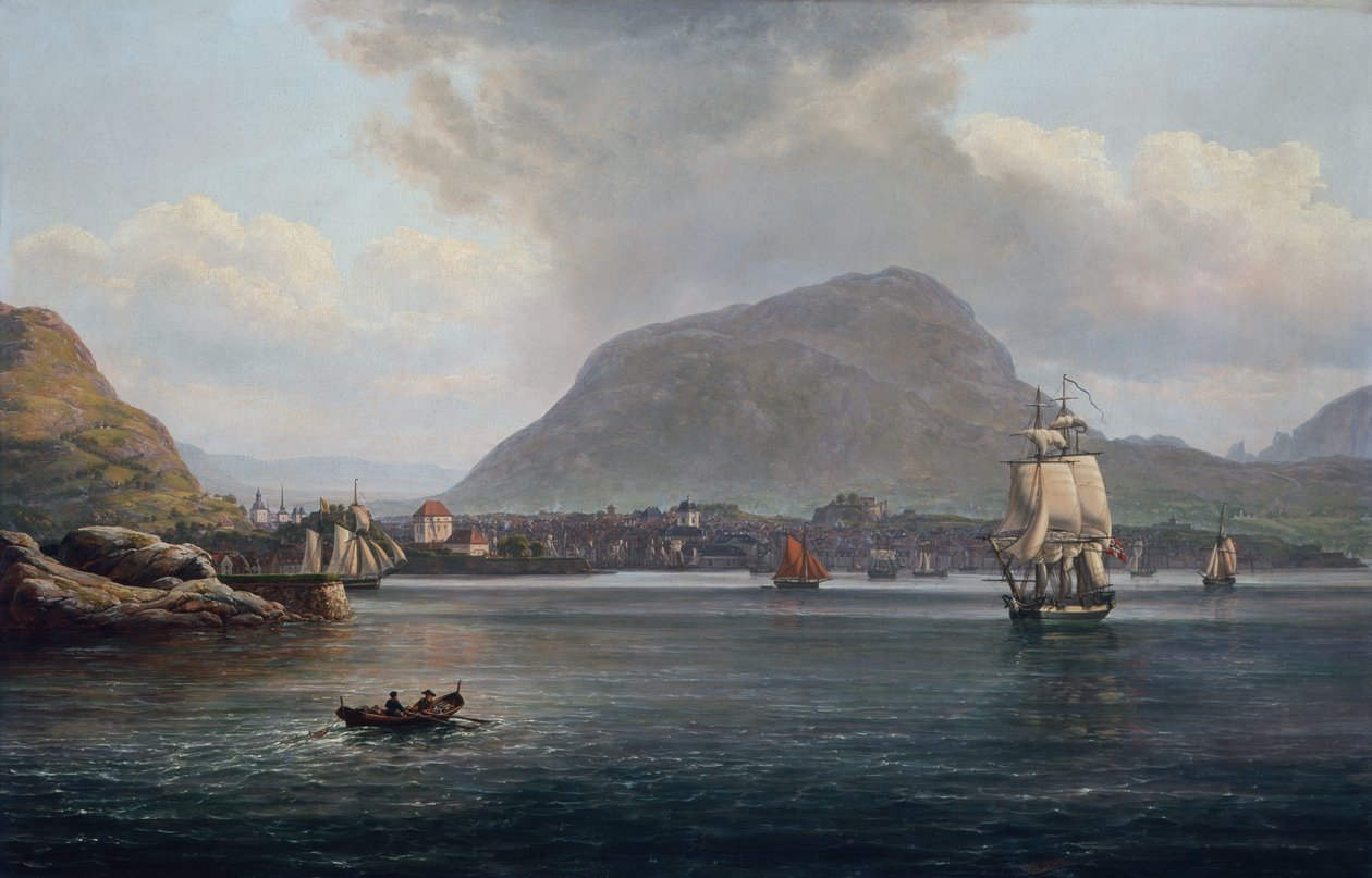 Bergen Bugt af Johan Christian Dahl