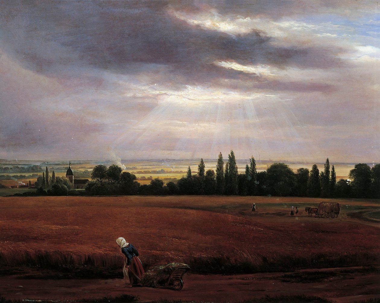 Landskab nær Dresden af Johan Christian Dahl