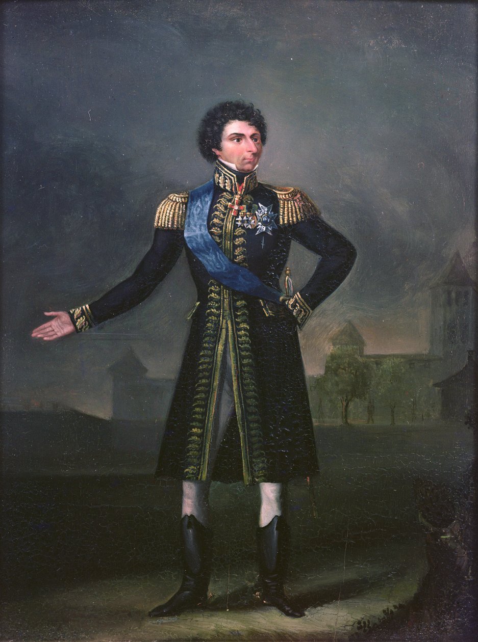 Karl XIV (olie om bord) af Johan Detloff Colberg