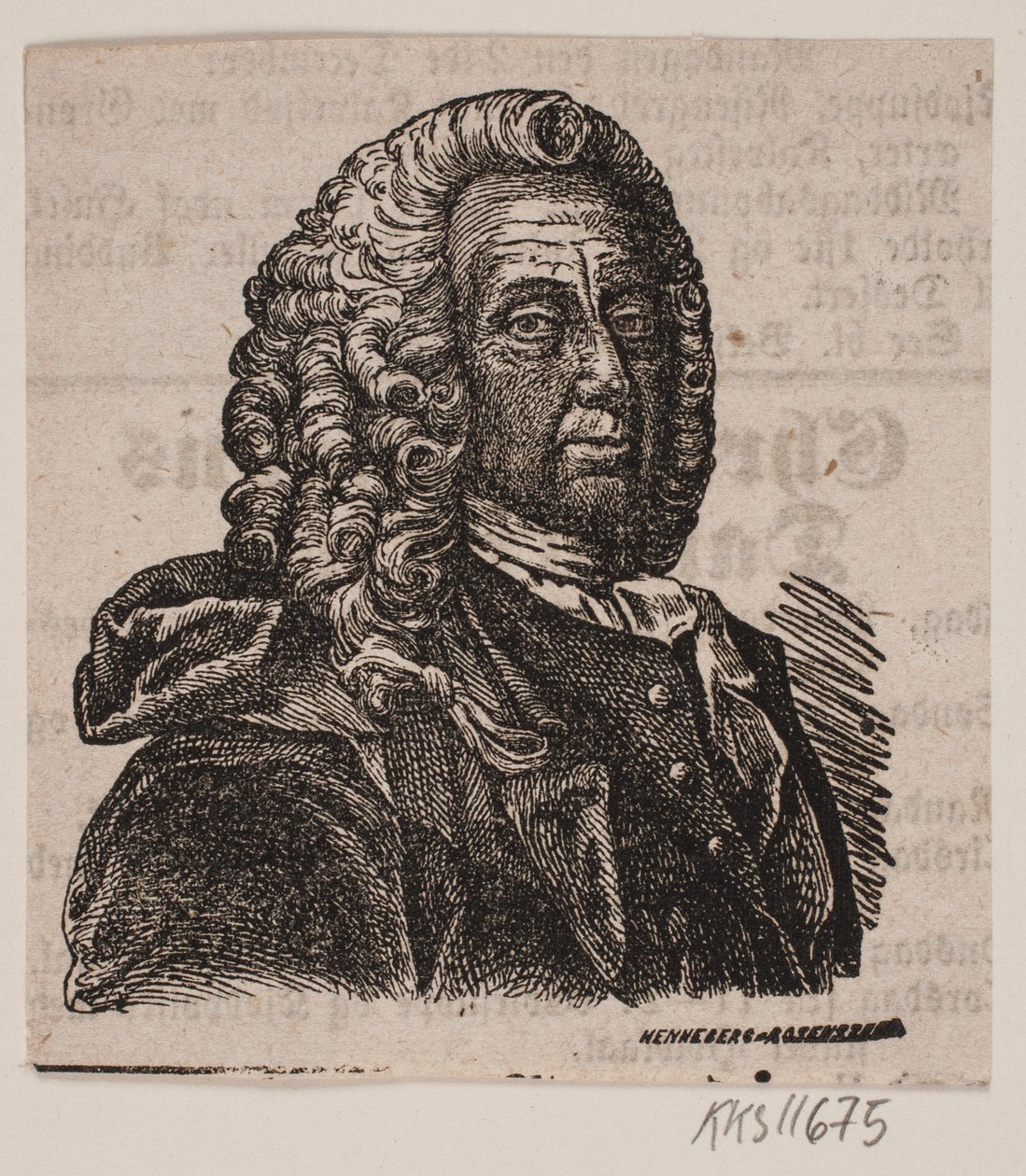 L. Holberg af Johan Frederik Rosenstand
