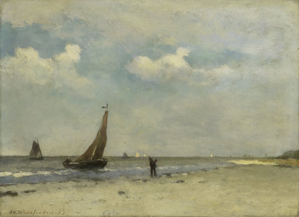 Strandscene af Johan Hendrik Weissenbruch