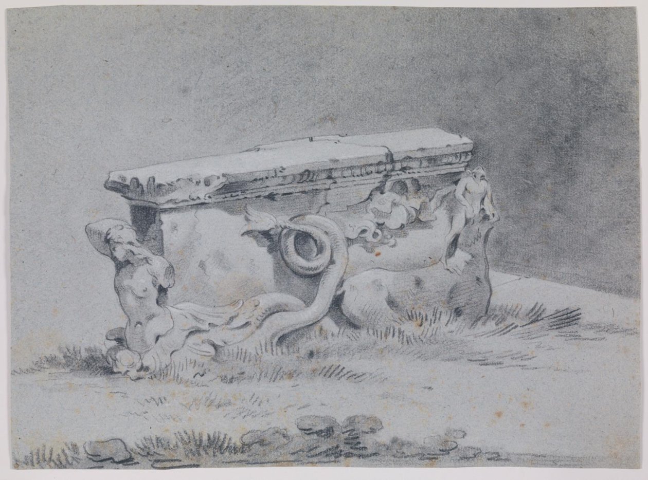 Antik romersk bordstøtte. af Johan Mandelberg