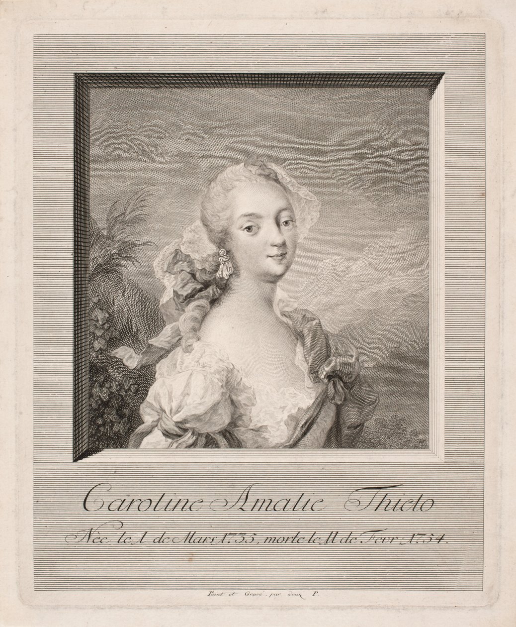 Skuespillerinden Caroline Amalie Thielo af Johan Martin Preisler