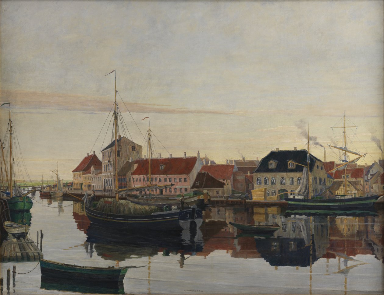 Randers havn af Johan Rohde