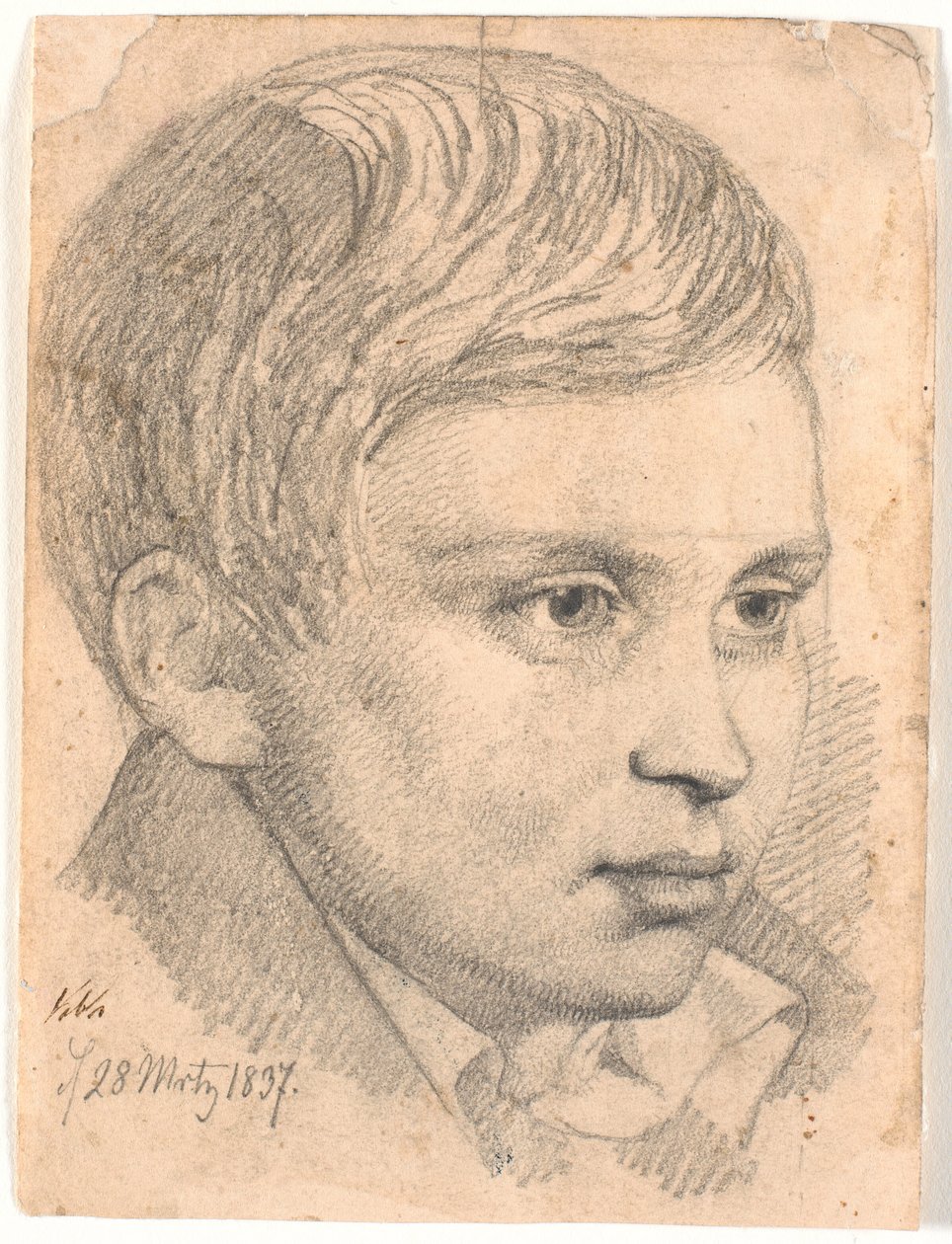 Drengehoved af Johan Thomas Lundbye