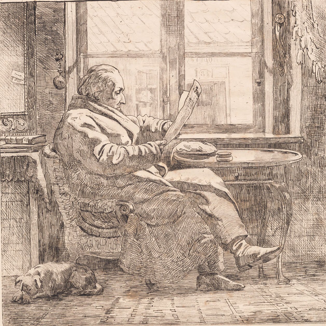 Justitsråd Emanuel Bonnevie af Johan Thomas Lundbye