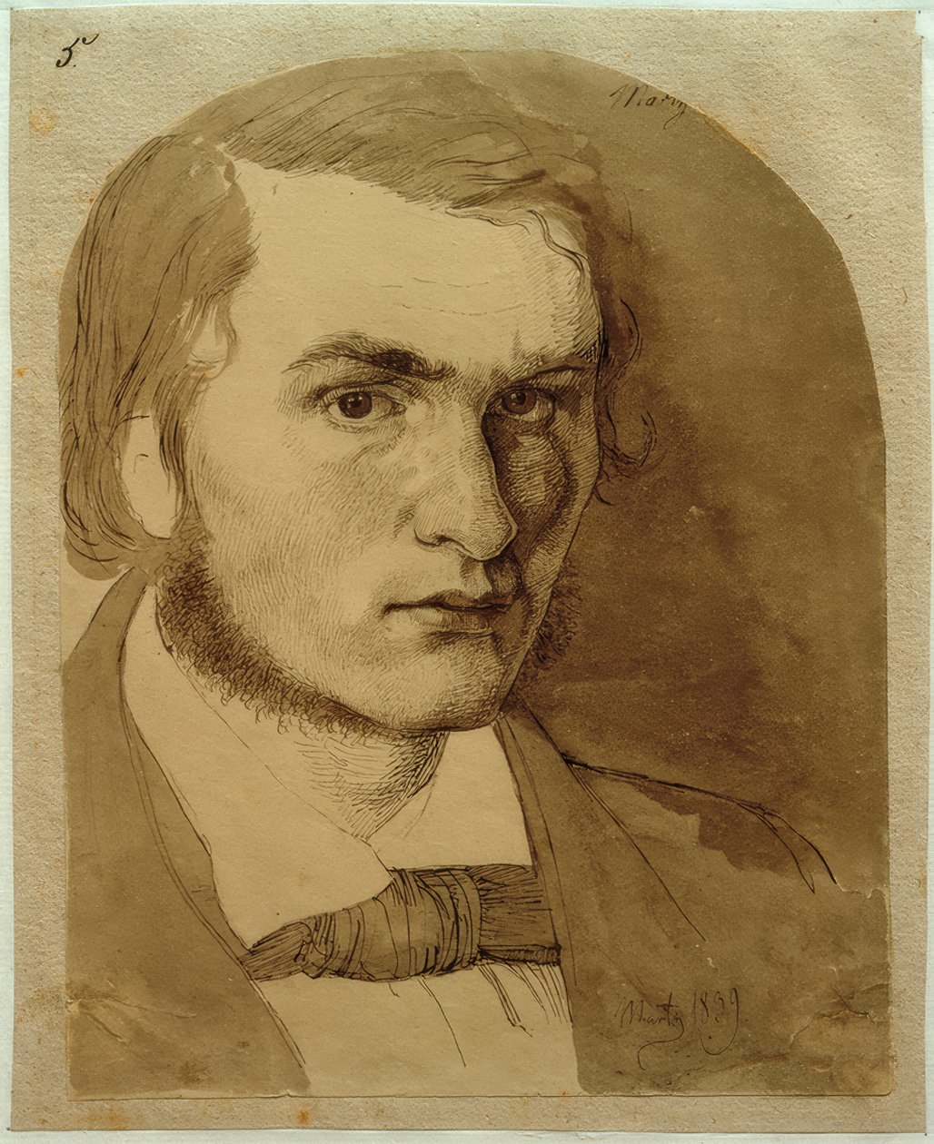 Selvportræt af Johan Thomas Lundbye