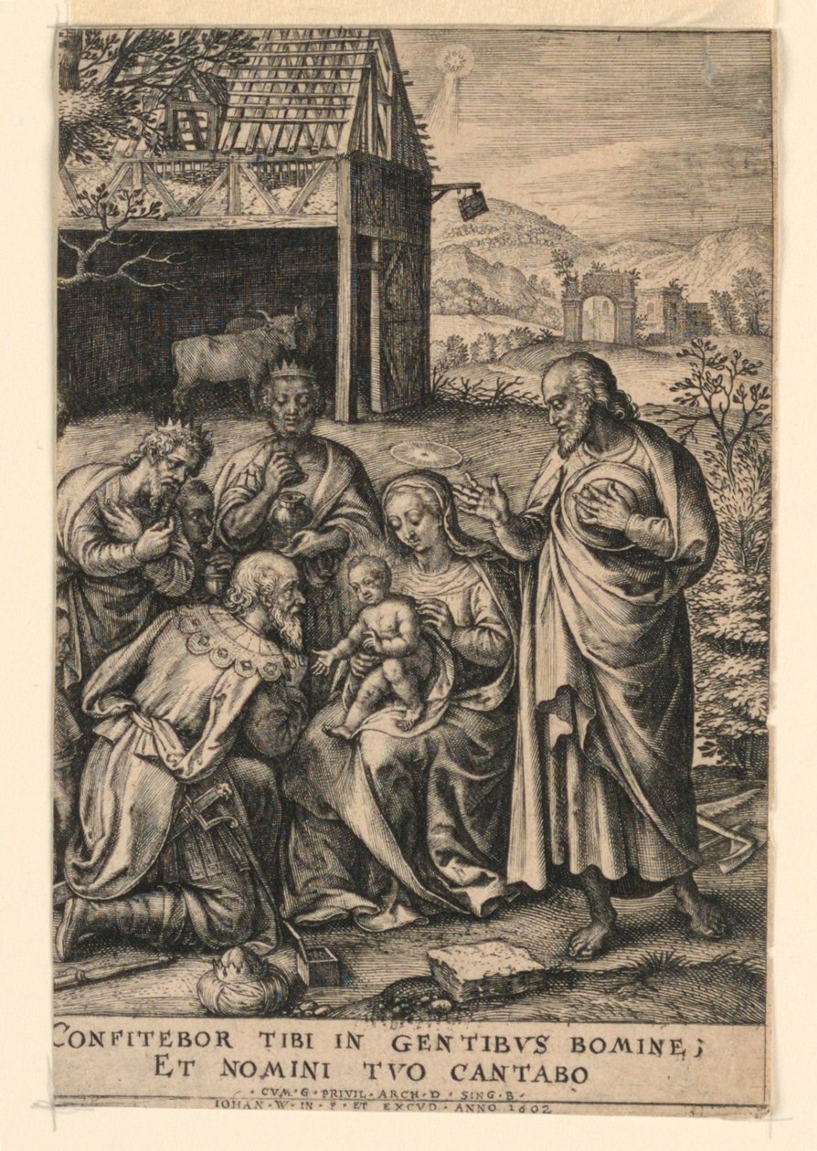 Magiernes tilbedelse af Johan Wierix