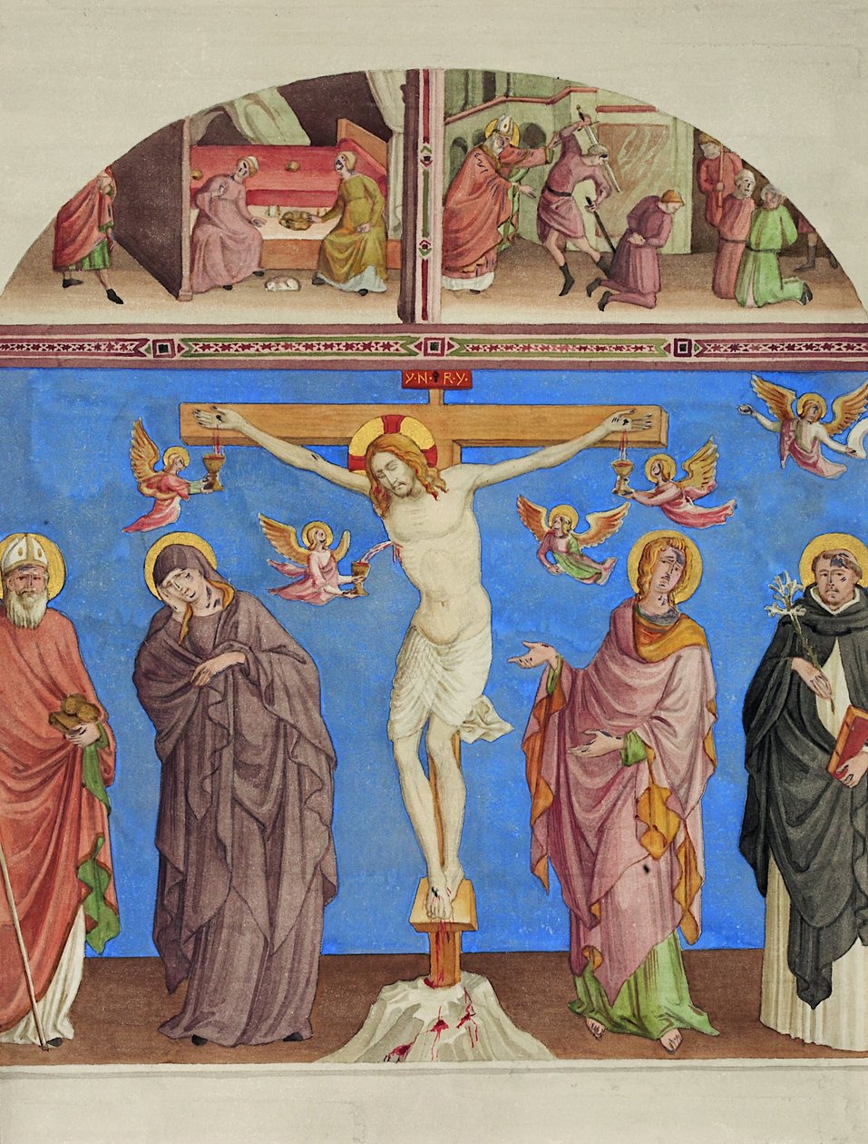 Kristus på korset i kirken S. Domenico i Arezzo af Johann Anton Ramboux